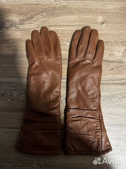 Перчатки женские кожаные размер 7