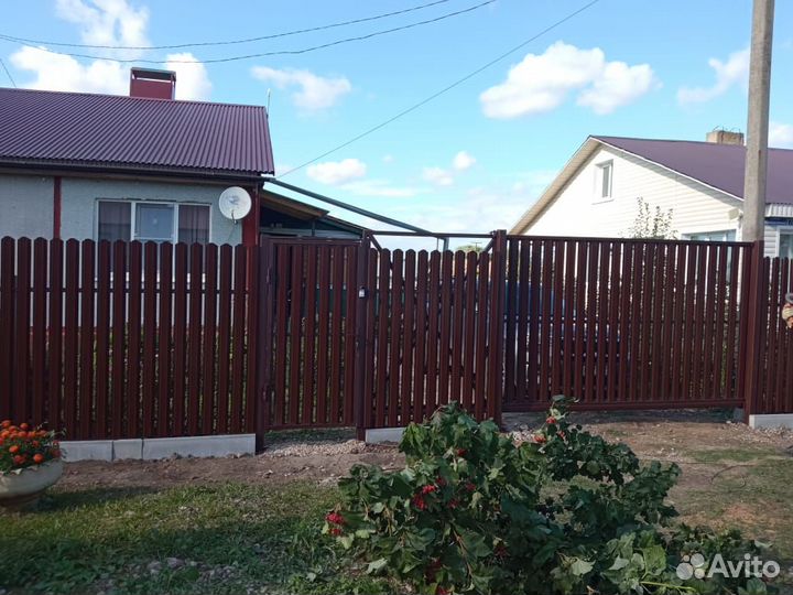 Откатные ворота под ключ с доставкой и установкой