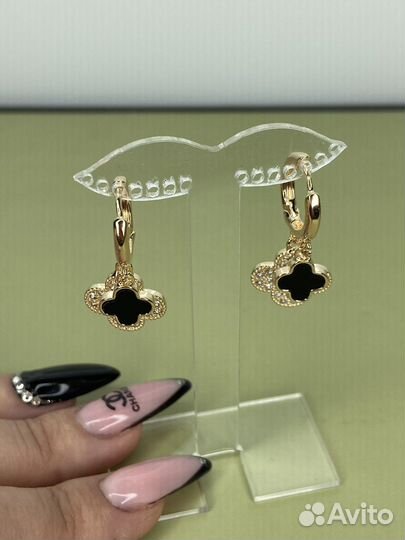 Серьги van cleef