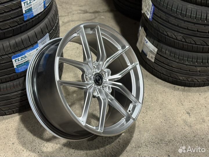 R19 5x108 HRE FF21 Hyper Silver