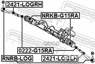 Наконечник рулевой правый 2421logrh Febest