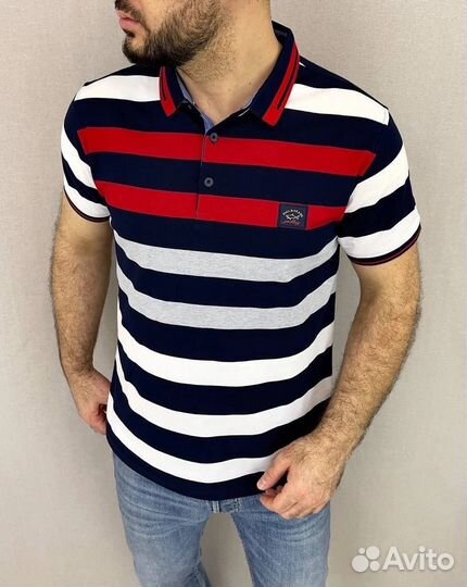 Поло мужское Paul Shark больших размеров от54 до62