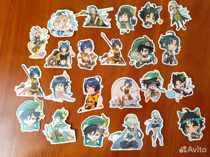 Наклейки Геншин