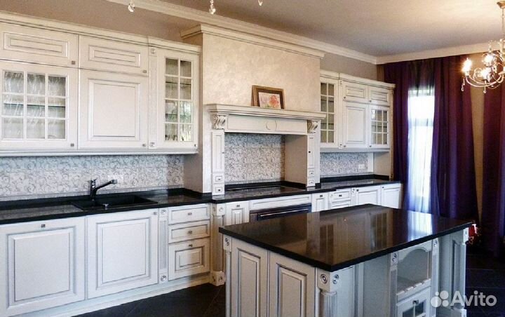 Замена фасадов и столешниц кухни