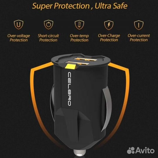 Мини двойной USB-адаптер