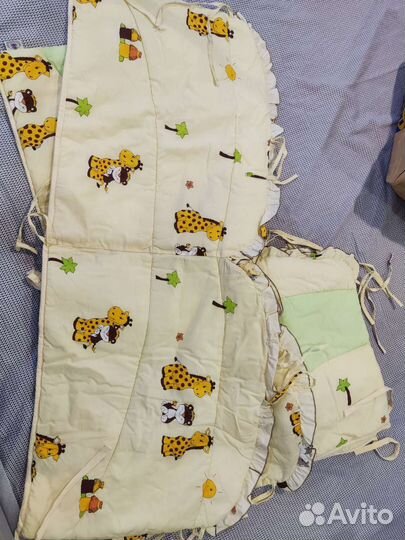 Детские бортики в кроватку плоские