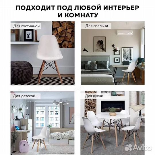 Новый стул Ridberg Style DSW eames белый