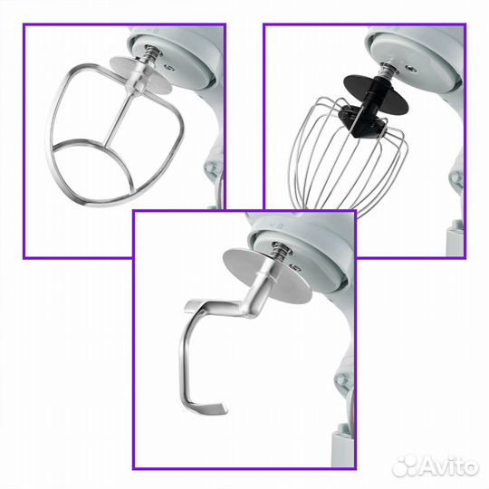 Миксер планетарный Kitfort кт-3422-1, голубой