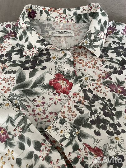 Платье рубашка zara S размер