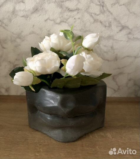 Кашпо из гипса