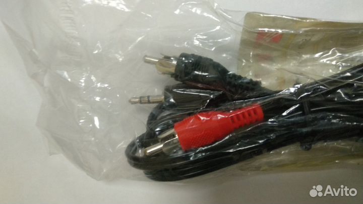 Кабель-переходник 2 RCA - 3.5 mm jack