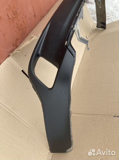 Юбка заднего бампера Toyota Hihglander 2013-2016