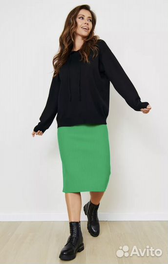 Юбкк трикотаж и кардиган 42-44