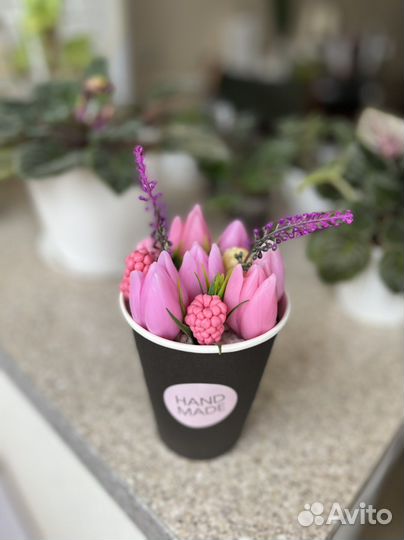 Мыло ручной работы букет из мыла