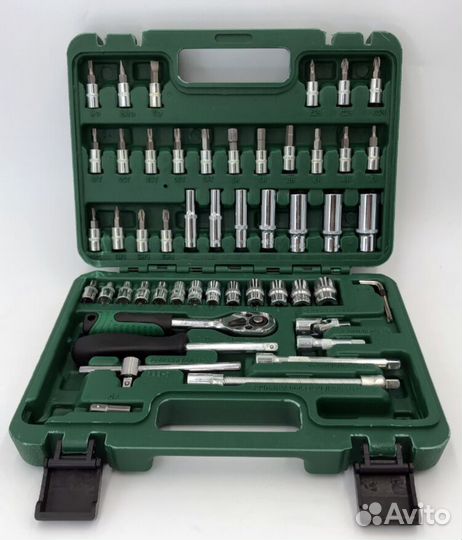 Набор инструментов с трещеткой 53 предмета