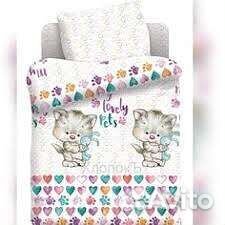 Комплект постельного белья в детскую кроватку
