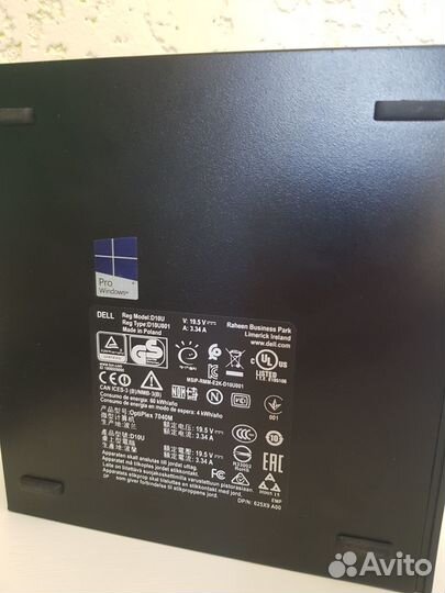Мини пк Dell Optiplex 7040 i3 6100T/8Gb/256 SSD