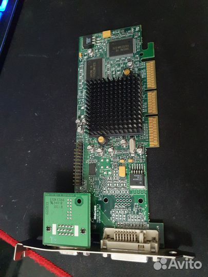 Видеокарта agp Matrox g55+mdha32db