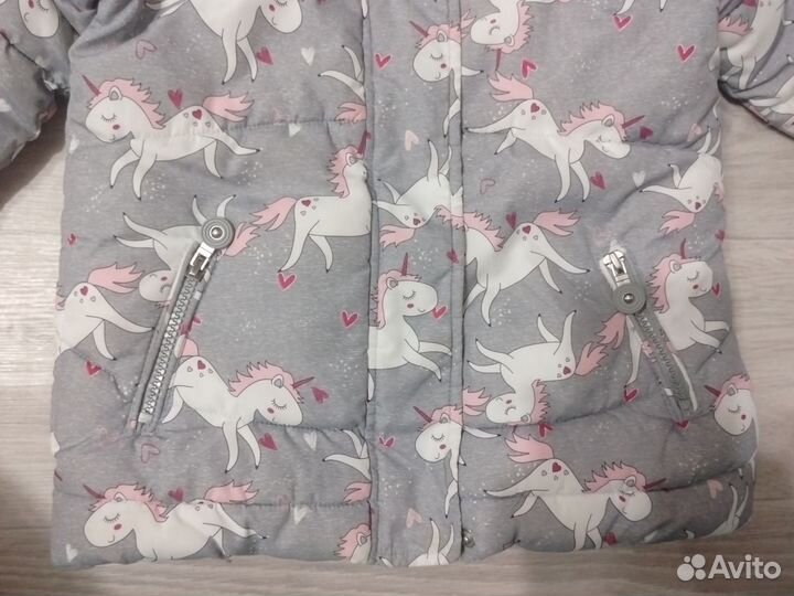 Тёплая куртка futurino 104 для девочки