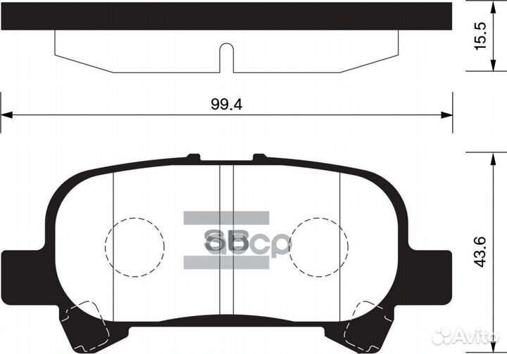 Колодки тормозные дисковые SP1364 Sangsin brake