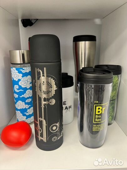 Печать на термосах, термостаканах, термокружках