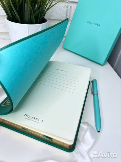 Блокнот ежедневник Tiffany & Co с ручкой