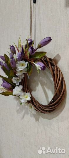 Венок декоративный весенний