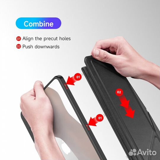 Чехол Smart Case для iPad 10 (2022) 10.9 + Стекло