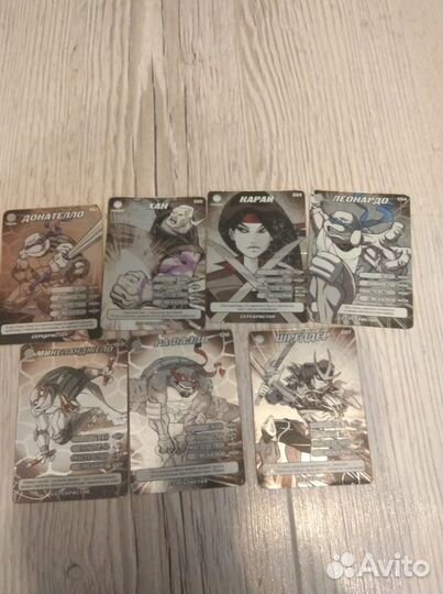 Карточки черепашки ниндзя