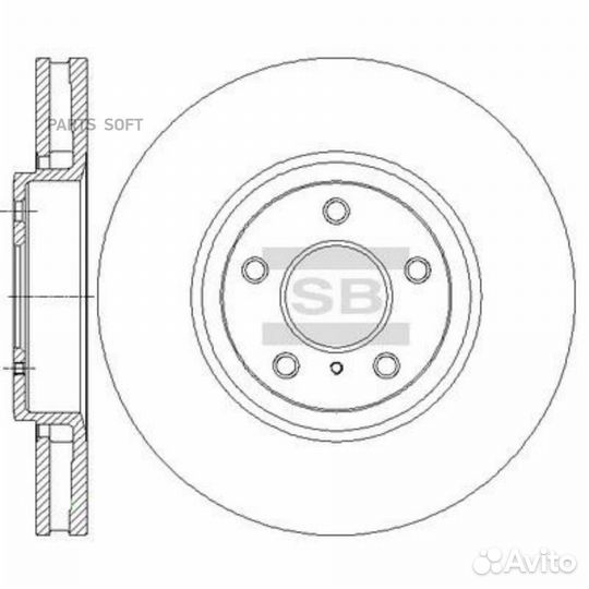 Sangsin brake SD4247 SD4247 диск тормозной передни