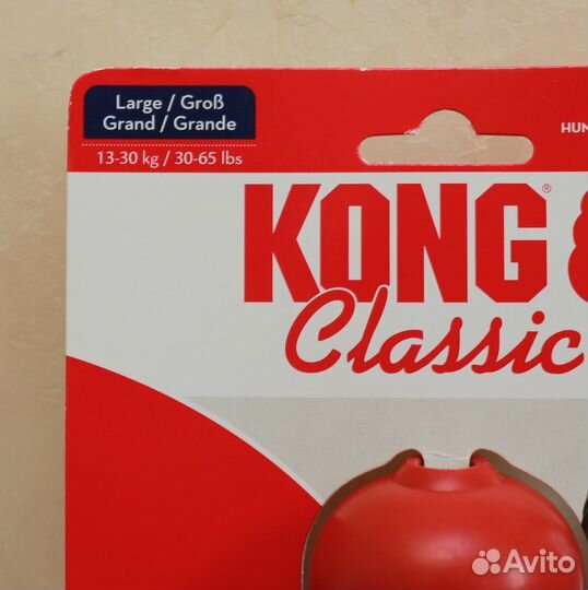 Kong Classic красный M, L игрушка для собак