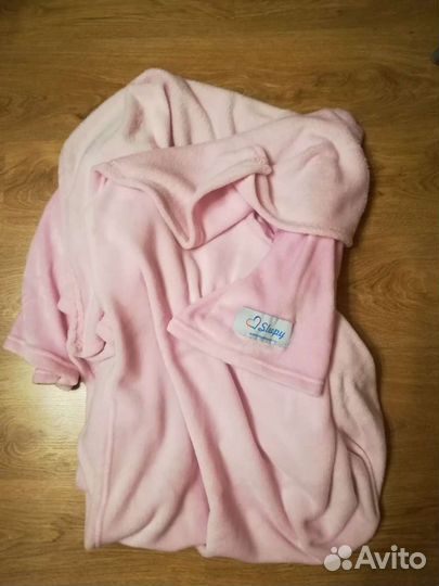 Плед с рукавами Sleepy на одного, розовый