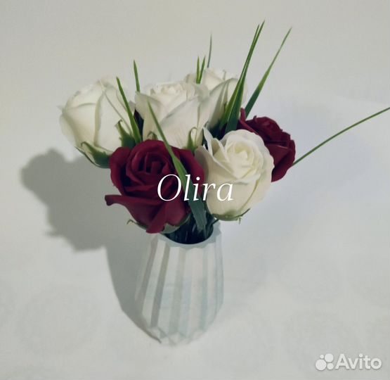 Мыло ручной работы,наборы из гипса,мыльные розы