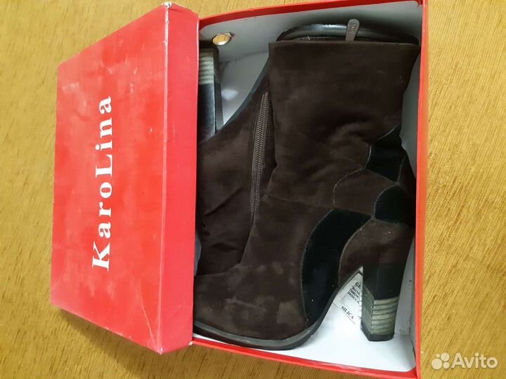 Ботильоны замша, 38 размер