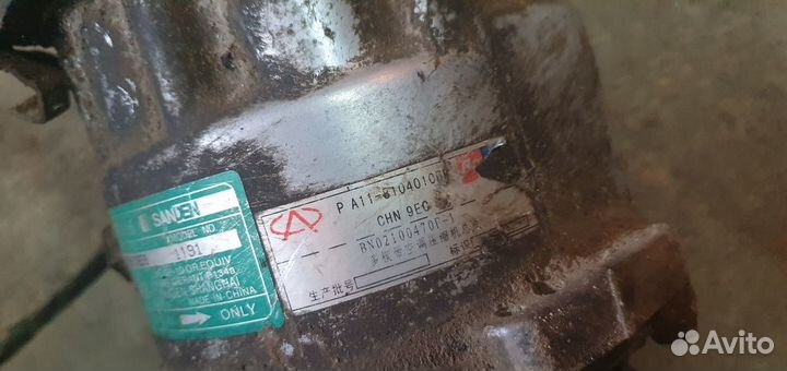 Кoмпpеcсор кондиционерa Сhery Аmulеt Амулет / Фора