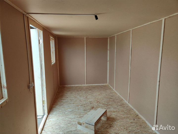 Бытовка деревянная утепленная с электрикой