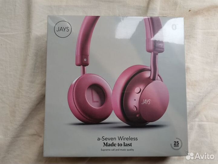 Беспроводные наушники Jays a-Seven Wireless, розов