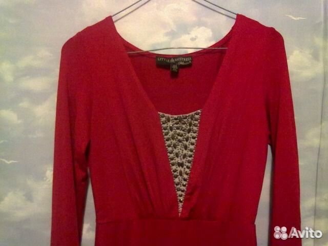 Платье вечернее красное