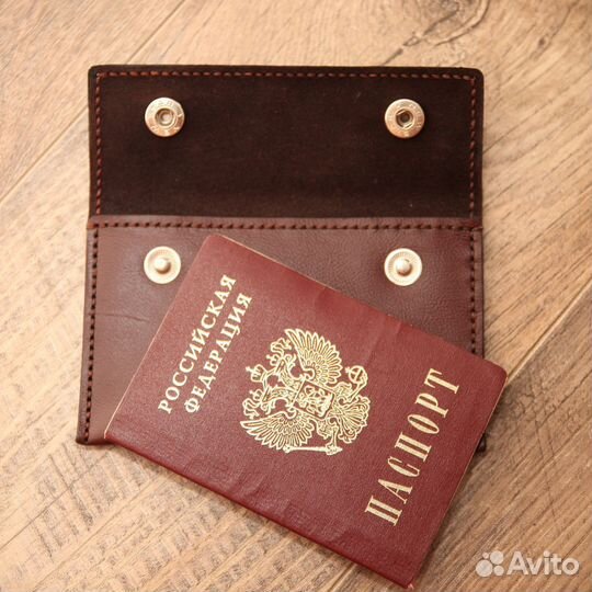 Обложка на паспорт ручной работы