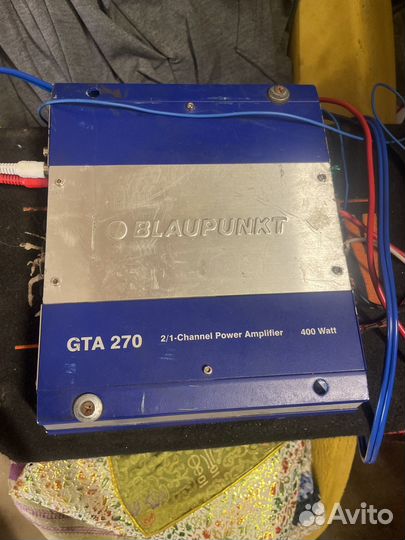 Сабвуфер mystery и усилок blaupunkt