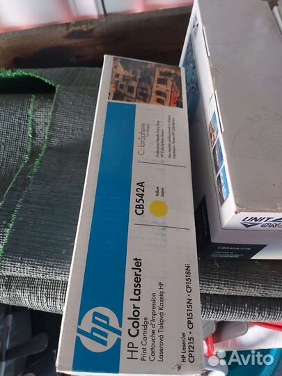 Картриджи cb542a, cb540a, cb543a