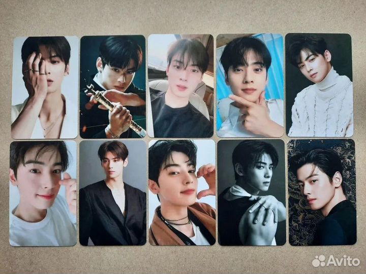 Kpop неоф карточки с astro, Ча Ын У и Мунбин