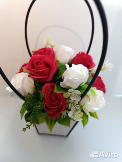 Букет из мыльных цветов