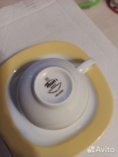 Чашки с блюдцами Чехия