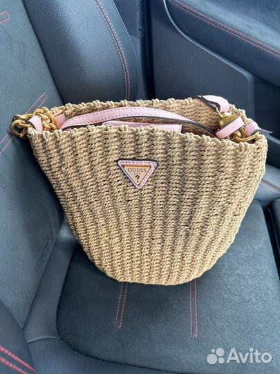 Сумка клатч женская плетеная guess оригинал лето
