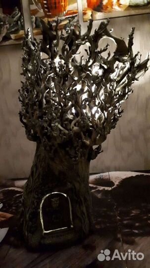 Светильник-дерево ручной работы