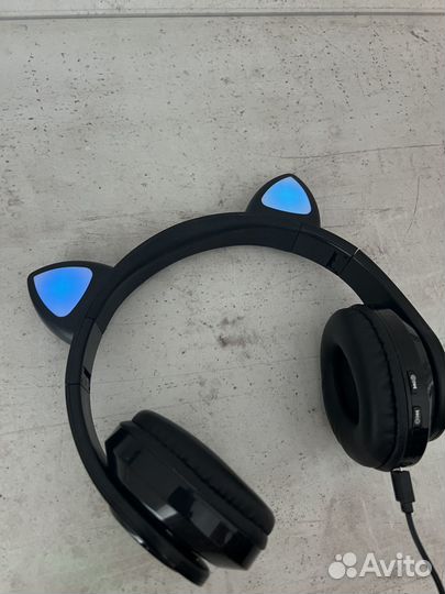 Детские беспроводные наушники с ушками