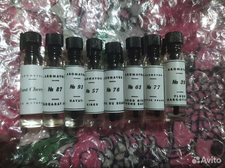 Пробники духов пакет фруктовые цветочные восточные