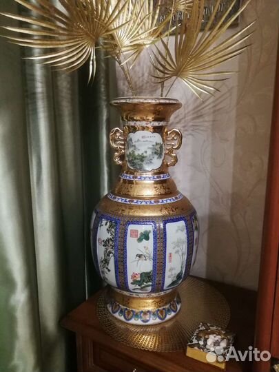 Ваза китайская напольная, шикарная