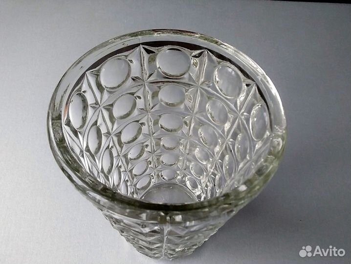 Ваза СССР стекло 